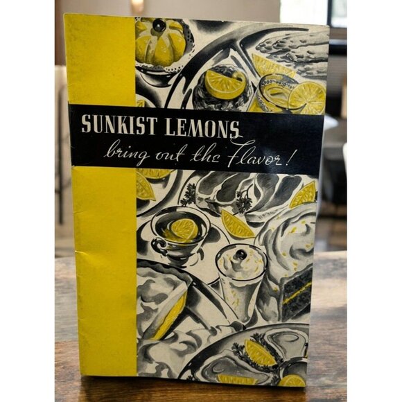 Vintage Sunkist Lemons Recipe Cookbook 1930s Booklet Kitchen Art - Picture 1 of 7